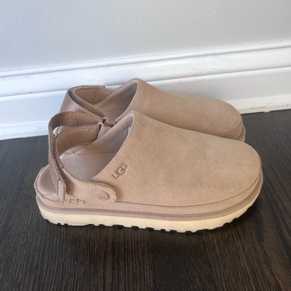 UGG Tan Suede Slip-On Shoes